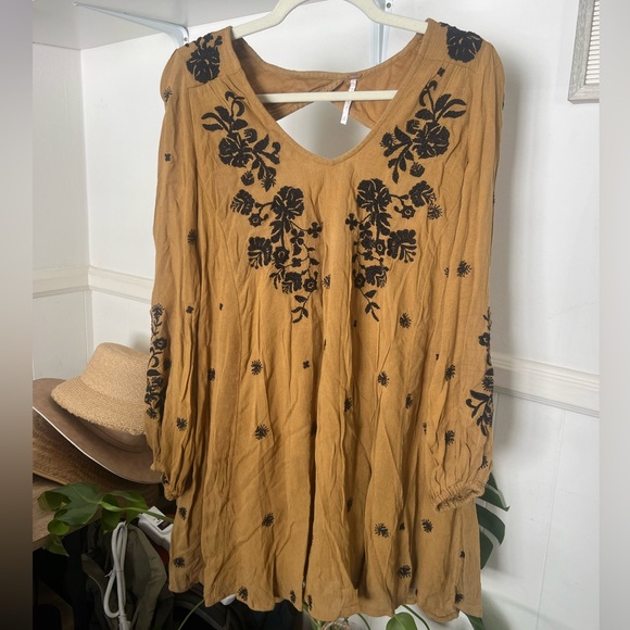 Free People Long Sleeve Mini Dress - Picture 3 of 4